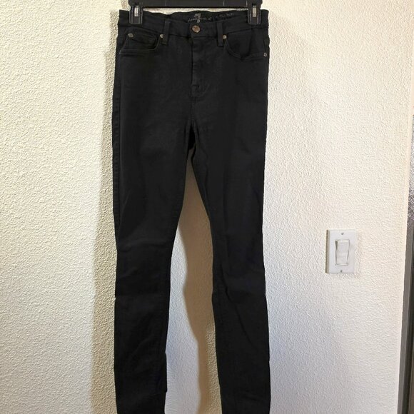 For All Mankind Black Skinny Jeans Size 27 - - Picture 1 of 5